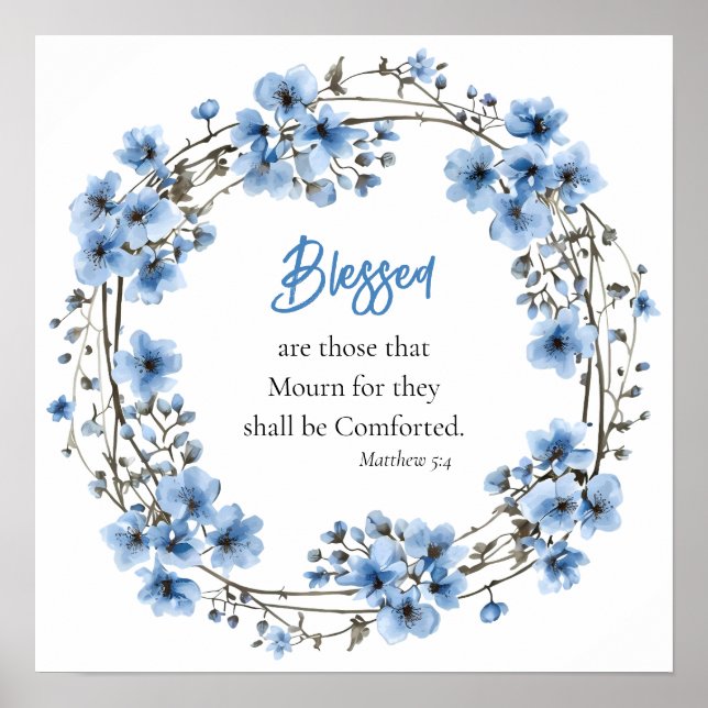 Beatitudes Serie gesegnet diejenigen, die trauern  Poster (Vorne)