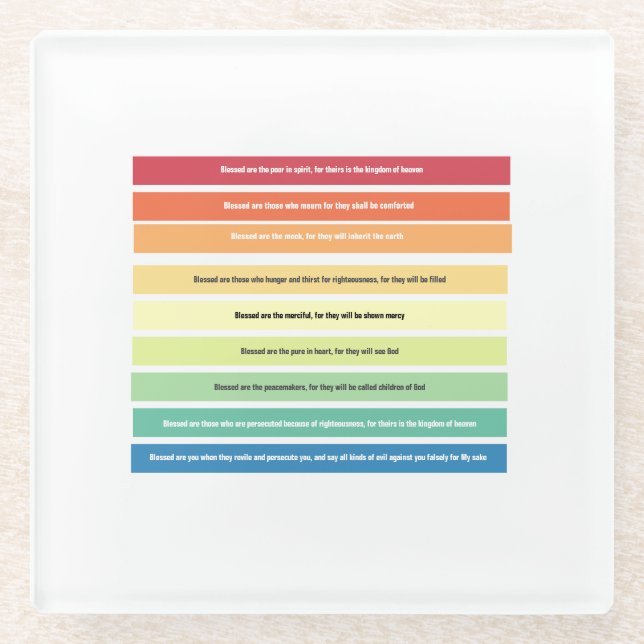 Beatitudes Untersetzer (Vorderseite)