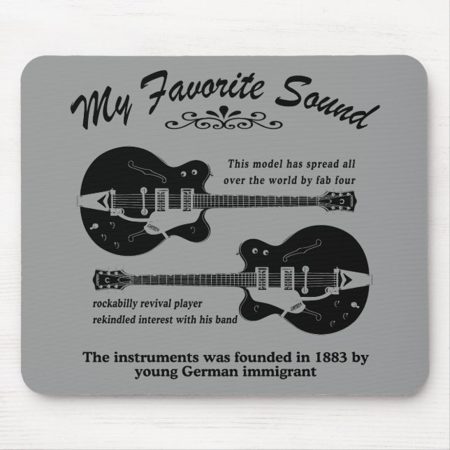 BEATLEGUITAR3 Mousepad (Vorne)