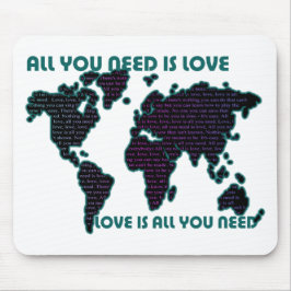 Beatles-alle Welt, die Sie benötigen, ist Liebe Mousepad