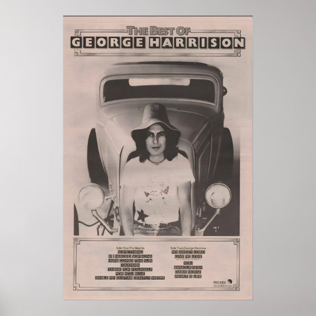 BEATLES POSTER 1976 George Harrison - Original NME (Vorne)