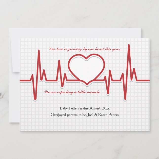 Beatmung des Fotos Schwangerschaft Ankündigung (Vorderseite)