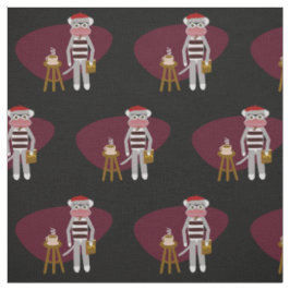 Beatnik Sock Monkey Stoff