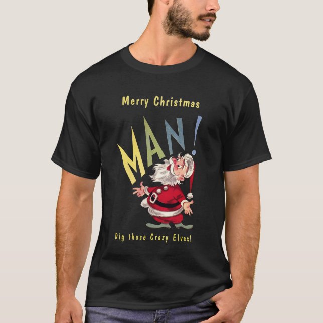 Beatnik Weihnachtsmann T-Shirt (Vorderseite)