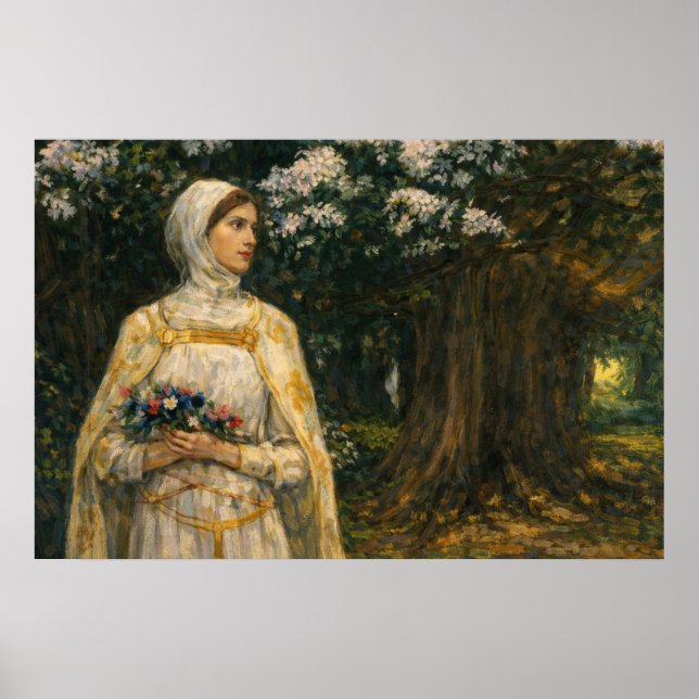 Beatrice by John William Waterhouse Poster (Vorne)