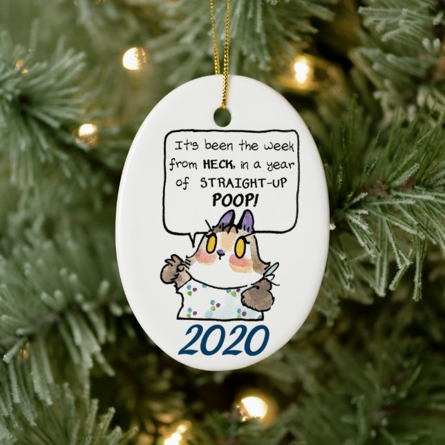 Beatrix 2020 keramik ornament (Baum)