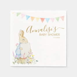Beatrix Peter die Rabbit Woodland Baby Dusche Serviette