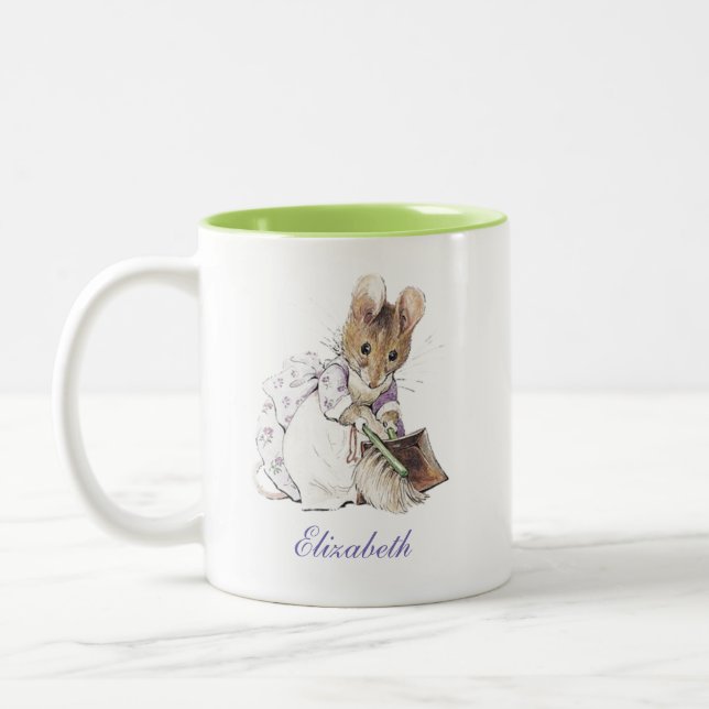 Beatrix Potter-Abdeckungs-Bild Zweifarbige Tasse (Links)
