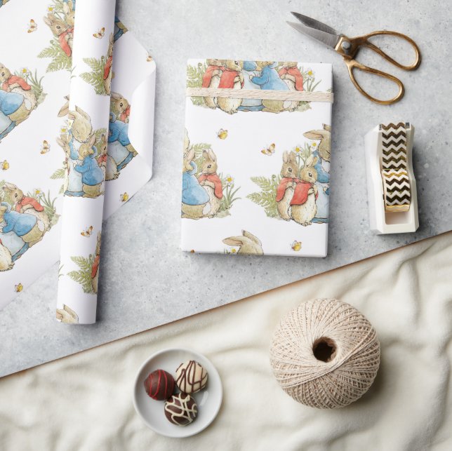 Beatrix Potter Bunny Rabbit Gender Neutral Dusche Geschenkpapier (Kunsthandwerk)