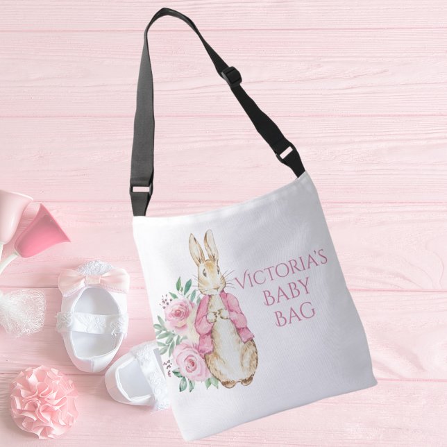 Beatrix Potter Bunny Rabbit Pink Baby Tragetaschen Mit Langen Trägern (Von Creator hochgeladen)