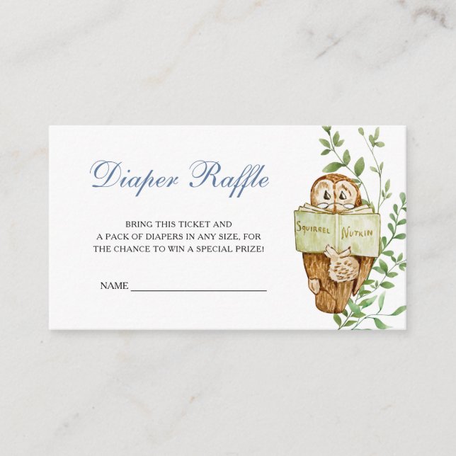 Beatrix Potter Charakter Babydusche Windelwanne Begleitkarte (Vorderseite)