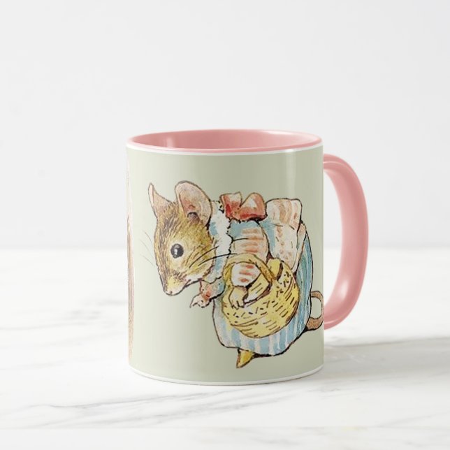 Beatrix Potter Frau Tittle Mouse Timmy Tiptoes Tasse (VorderseiteRechts)
