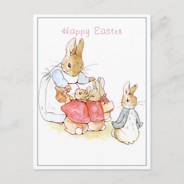 Beatrix Potter Happy Oaster Postkarte (Vorderseite)