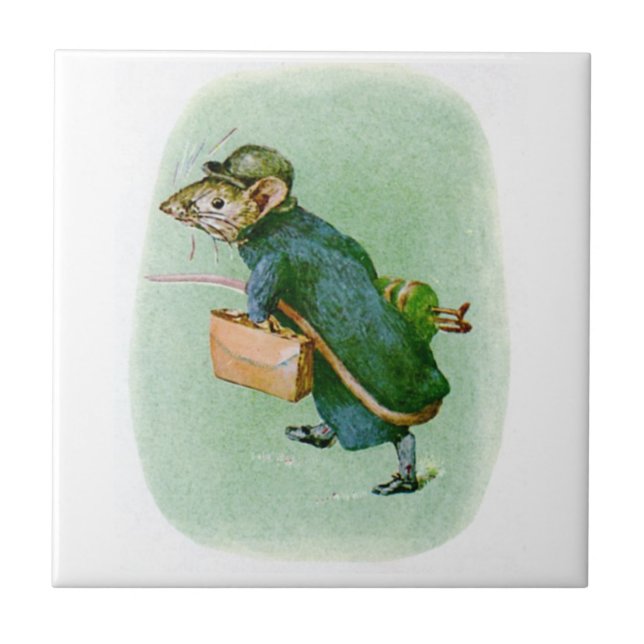 Beatrix Potter Maus Tile Fliese (Vorderseite)