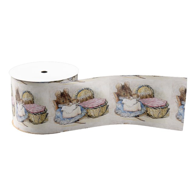 Beatrix Potter, Momma Maus, Babys, Custom Ripsband (Spule)