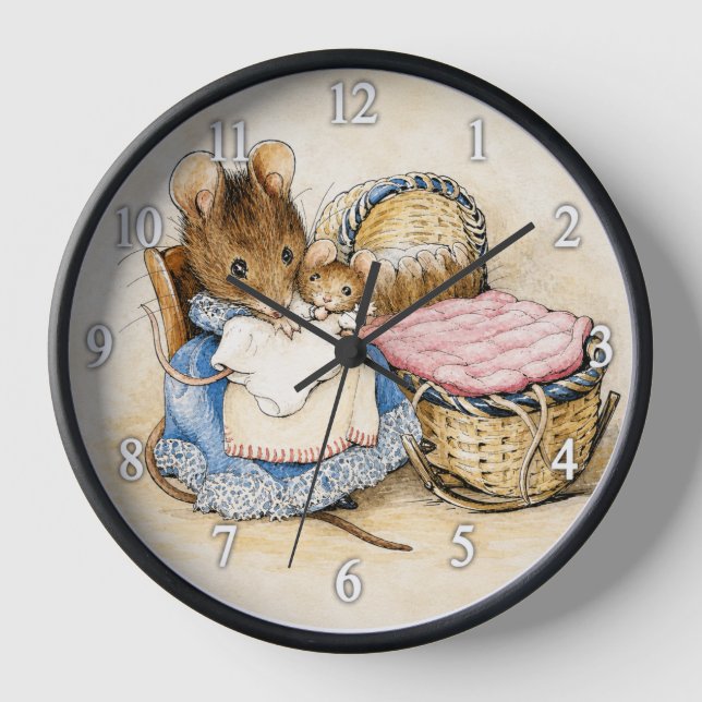 Beatrix Potter Muttermaus Uhr (Vorderseite)