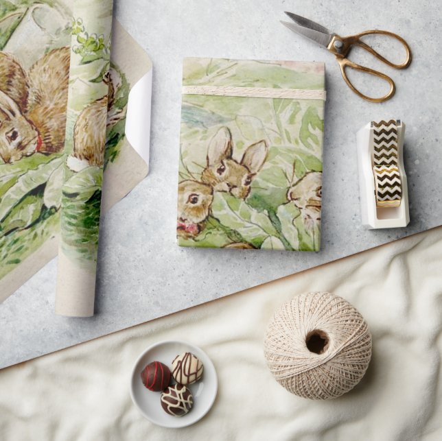 Beatrix Potter Niedlich Bunny Geschenkpapier (Kunsthandwerk)