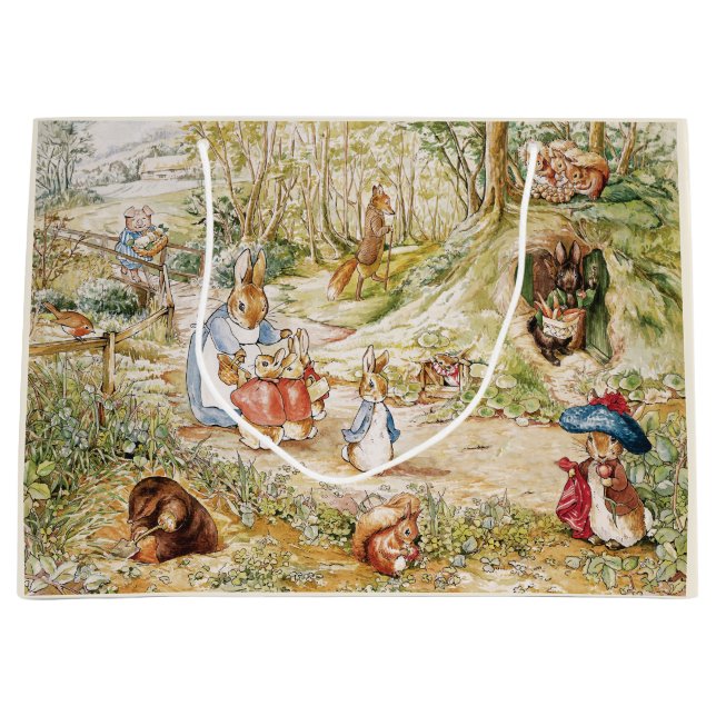 Beatrix Potter Niedlich Peter und Friends Große Geschenktüte (Vorderseite)