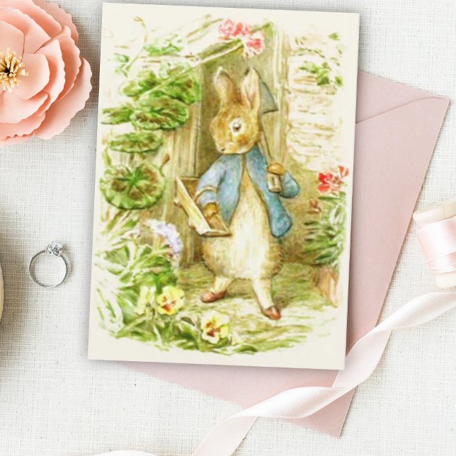 Beatrix Potter Peter das Kaninchen im Garten Karte (Von Creator hochgeladen)