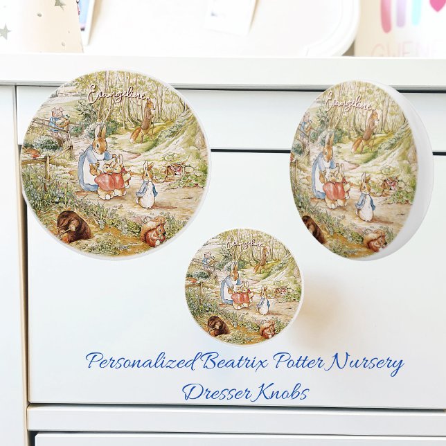 Beatrix Potter Peter das Kaninchen und seine Freun Keramikknauf (Von Creator hochgeladen)