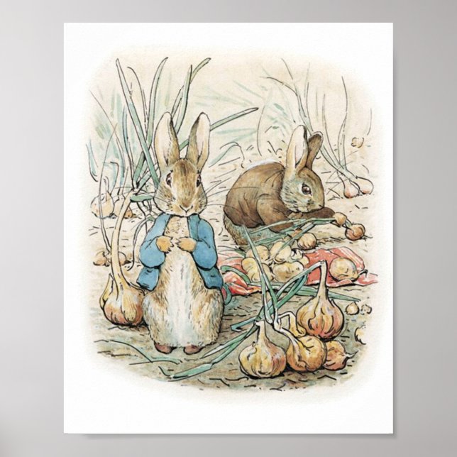 Beatrix Potter Peter Rabbit und Benjamin Bunny Poster (Vorne)