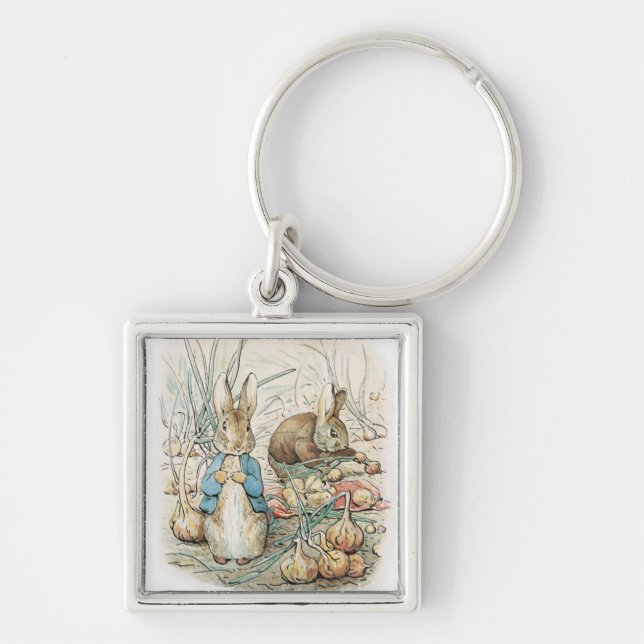 Beatrix Potter Peter Rabbit und Benjamin Bunny Schlüsselanhänger (Vorne)