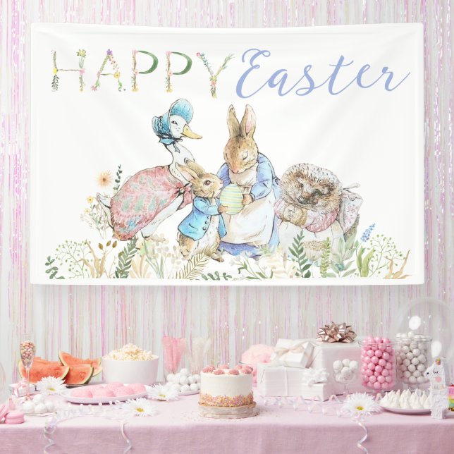 Beatrix Potter Peter von der Kaninchen-Ostern-Bann Banner (Party)