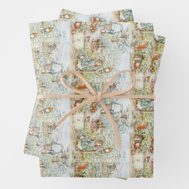 Beatrix Potter Storybook Characters Garden Geschenkpapier Set (Beispiel)