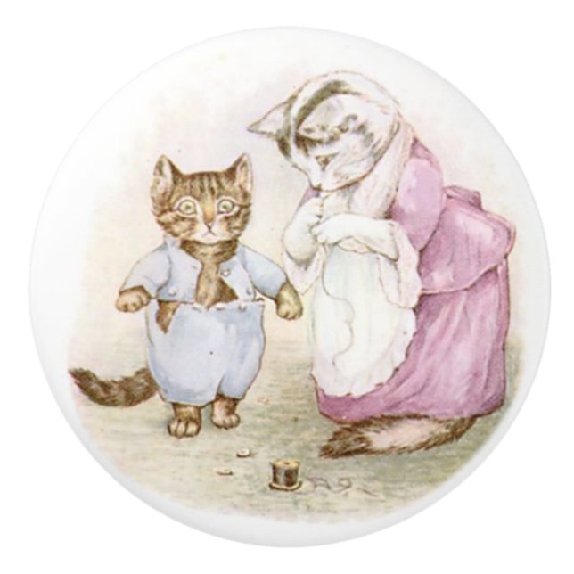 Beatrix Potter, Tom Kitten Keramik Knob Keramikknauf (Vorderseite)