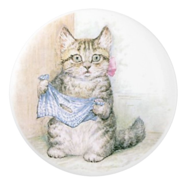 Beatrix Potter, Tom Kitten Keramik Knob Keramikknauf (Vorderseite)