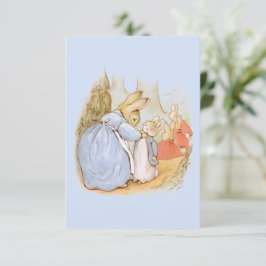 Beatrix Potter Vintag Blank Dankeschön Karte