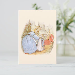 Beatrix Potter Vintag Blank Vielen Dank Dankeskarte