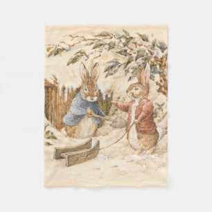 Beatrix Potter Wintersaison Fleecedecke