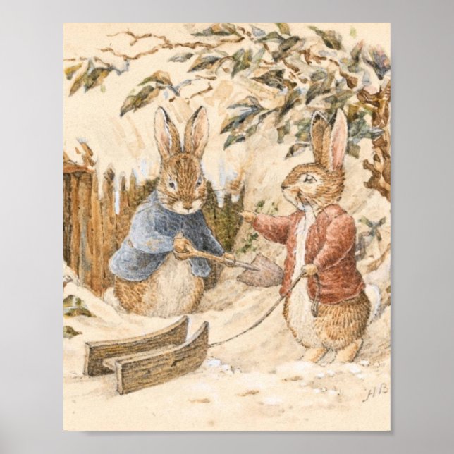 Beatrix Potter Wintersaison Poster (Vorne)