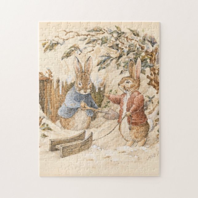 Beatrix Potter Wintersaison Puzzle (Vertikal)