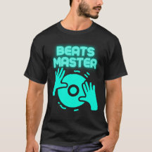 Beats Master DJ T-Shirt EDM Musik Zitat Party Bekl