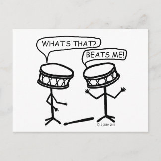 Beats Me Postkarte