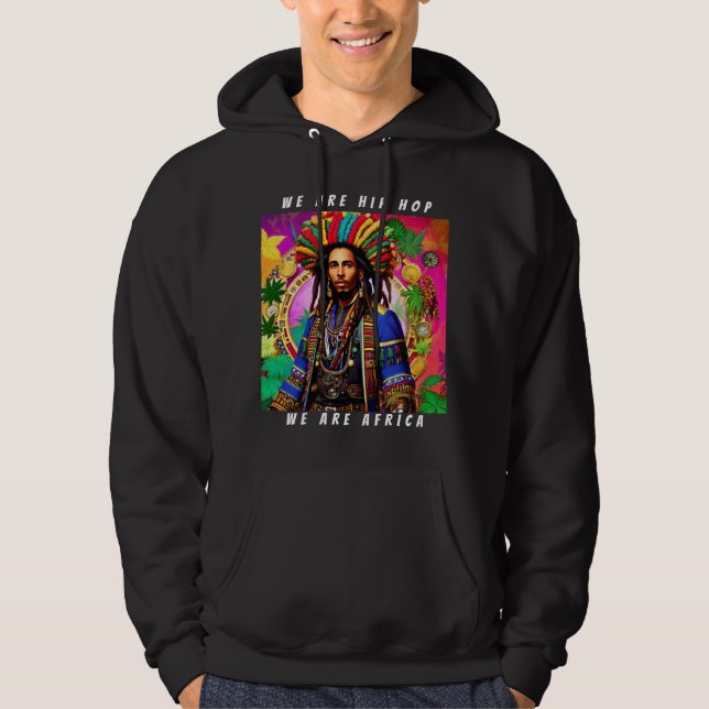 Beats of Africa Hip Hop Inspiriert Hoodie (Vorderseite)