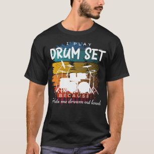 Beats of Imagination: Drum Set Dream Symphony T-Shirt