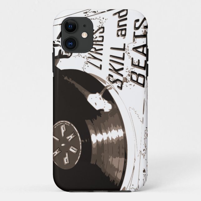 BEATS SKILL TEXTE RECORD PLAYER Case-Mate iPhone HÜLLE (Rückseite)