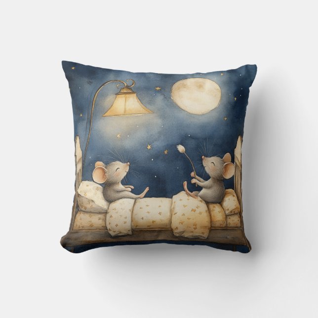 Beattime Mice Throw Kissen (Vorderseite)