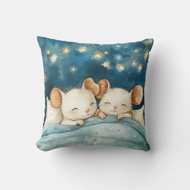 Beattime Mice Throw Kissen (Vorderseite)
