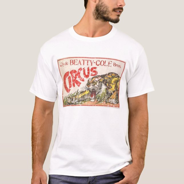 Beatty Cole-Zirkus - 1903 - beunruhigt T-Shirt (Vorderseite)