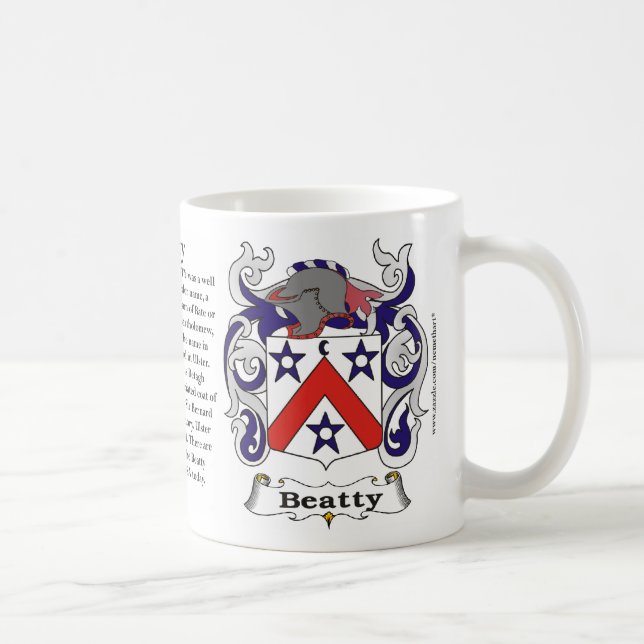 Beatty Familien-Wappen Tasse (Rechts)