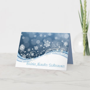 Beatus Natalis Salvatoris-Holiday Card Karte