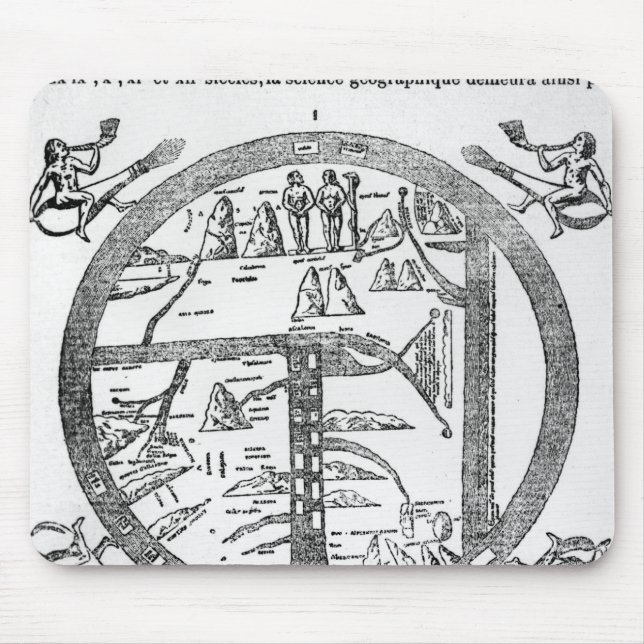 Beatus von Turin mappamundi Mousepad (Vorne)