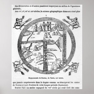 Beatus von Turin mappamundi Poster