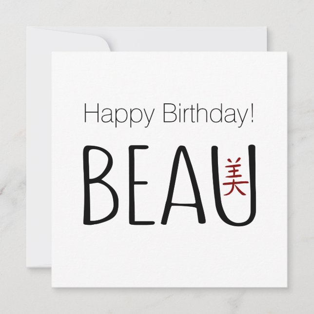 Beau Birthday (Vorderseite)