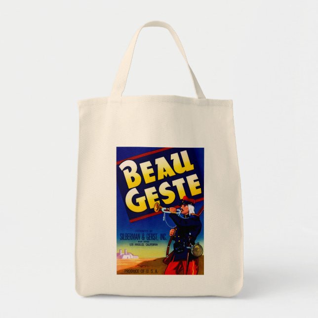 Beau Geste Label Tragetasche (Vorne)