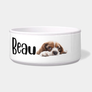 Beau - Hunde und Katzen personalisierte Schale Napf